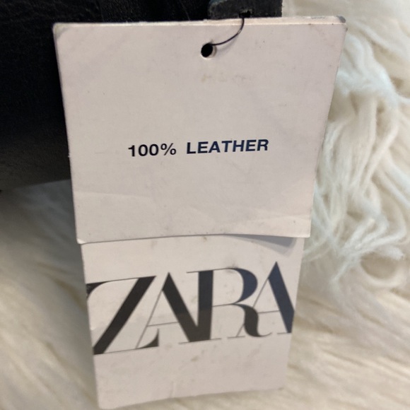 ZARA 100% LEATHER MAN BELT SIZE 34 color black see all photos - Picture 2 of 12